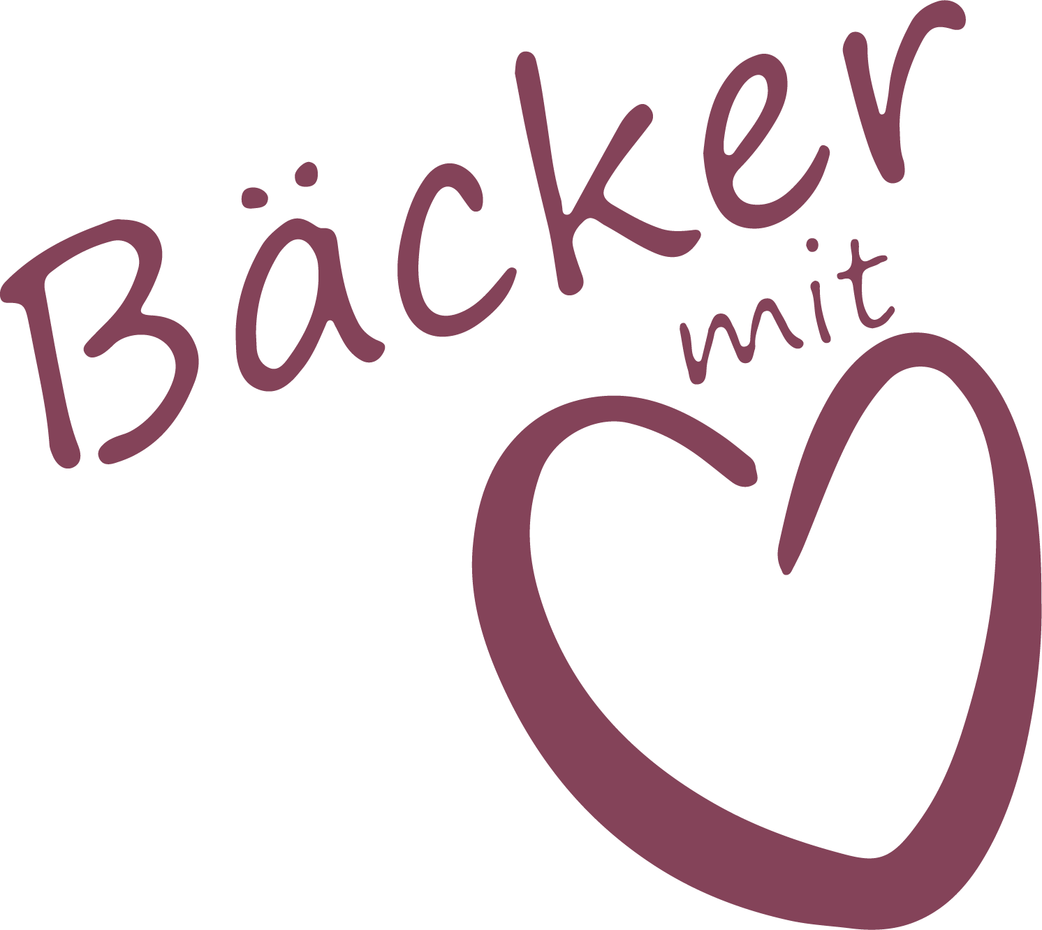 Logo von Bäcker mit Herz