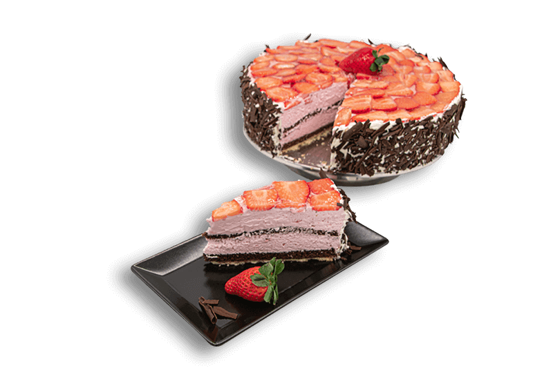 Bild einer Erdbeer-Sahne Torte