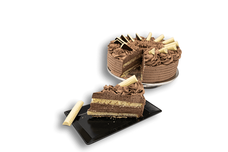 Bild einer Schokoladen-Sahne Torte